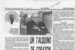 Un Talquino de corazón  [artículo].