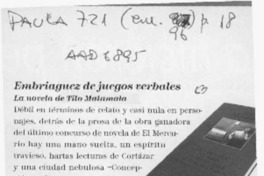 Embriaguez de juegos verbales  [artículo] H. S.
