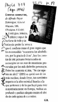 Cuentos completos  [artículo] G. R.