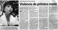 Violencia de primera mano