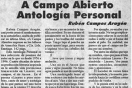 A campo abierto, antología personal