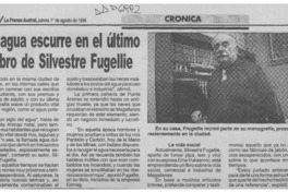 El Agua escurre en el último libro de Silvestre Fugellie  [artículo].