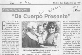 "De cuerpo presente"