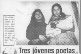 Tres jóvenes poetas editaron su libro  [artículo].