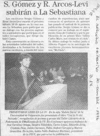 S. Gómez y R. Arcos Levi subirán a La Sebastiana  [artículo].