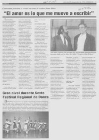 "El Amor es lo que me mueve a escribir"