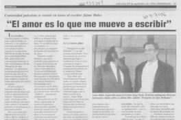 "El Amor es lo que me mueve a escribir"