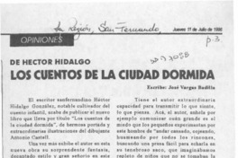 Los cuentos de la ciudad dormida  [artículo] José Vargas Badilla.