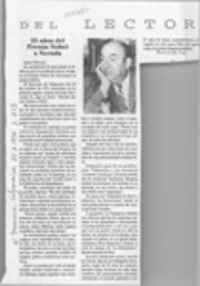 25 años del Premio Nobel a Neruda