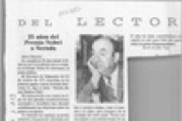 25 años del Premio Nobel a Neruda