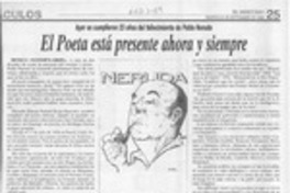 El Poeta está presente ahora y siempre  [artículo].
