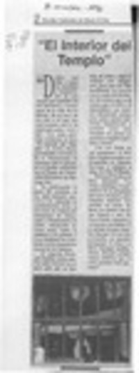 "El Interior del templo"  [artículo].