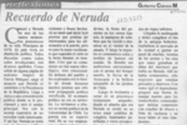 Recuerdo de Neruda