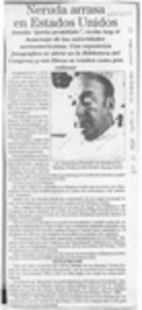 Neruda arrasa en Estados Unidos