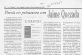 Poesía en primavera con Jaime Quezada  [artículo].