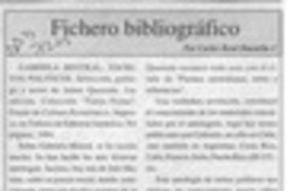 Fichero bibliográfico  [artículo] Carlos René Ibacache I.