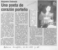 Una Poeta de corazón porteño  [artículo].