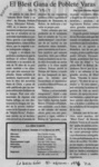 El Blest Gana de Poblete Varas  [artículo] Luis Merino Reyes.