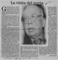 La visita del poeta  [artículo] Antonio Pedrals.