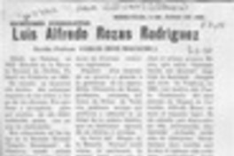 Luis Alfredo Rozas Rodríguez  [artículo] Carlos René Ibacache I.