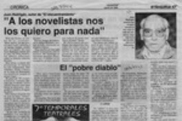 "A los novelistas no los quiero para nada"  [artículo].