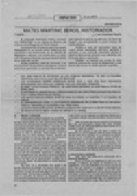 Mateo Martinic Beros, historiador  [artículo] Aristóteles España.