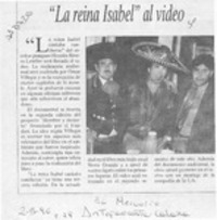 "La reina Isabel" al video  [artículo].