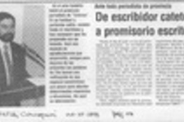 De escribidor catete a promisorio escritor  [artículo].