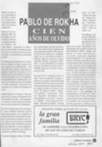Pablo de Rokha cien años de olvido  [artículo] Rodolfo de los Reyes Recabarren.