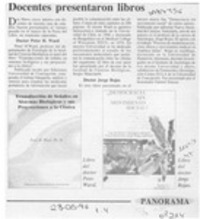 Docentes presentaron libros  [artículo].
