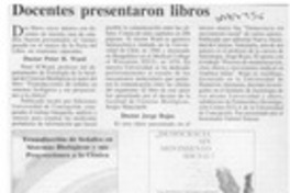 Docentes presentaron libros  [artículo].