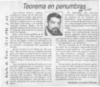 Teorema en penumbras  [artículo] Eduardo Urrutia Gómez.