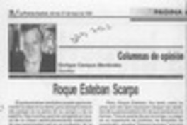Roque Esteban Scarpa  [artículo] Enrique Campos Menéndez.
