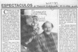 Skármeta nos visitó --  [artículo].