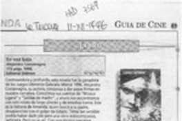 En voz baja  [artículo] Andrés Gómez.