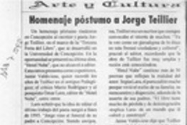 Homenaje póstumo a Jorge Teillier  [artículo].