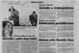 Homenaje a poeta Jorge Teillier  [artículo].