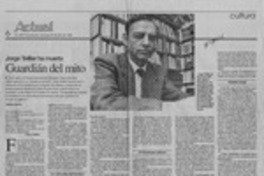 Guardían del mito  [artículo] Andrea Alonso.