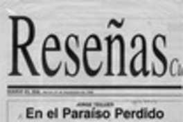 En el paraíso perdido  [artículO] Arturo Volantines.