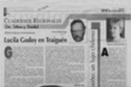 Lucila Godoy en Traiguén  [artículo] Hernán Ortega Parada.