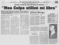 "Mea culpa utilizó mi libro"