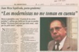 "Los modernistas no me toman en cuenta"