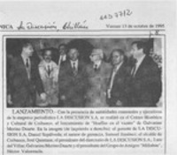 Emotivo lanzamiento de "Huellas en el viento"  [artículo].