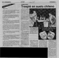 Traspié en suelo chileno