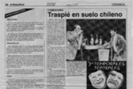 Traspié en suelo chileno