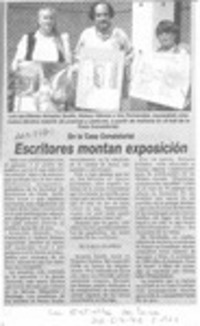 Escritores montan exposición  [artículo].