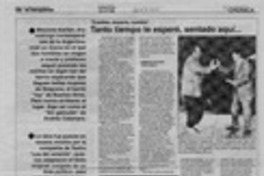 Tanto tiempo te esperé, sentado aquí --  [artículo].