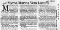 Myrna Marina Vera Lucero  [artículo] Adolfo Simpson T.