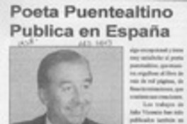 Poeta puentealtino publica en España  [artículo].