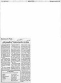 Alejandro Valenzuela Avilés  [artículo] C. R. I.